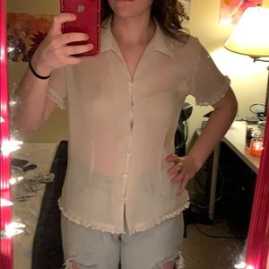 Notations Blouse *VERY SEE THROUGH*